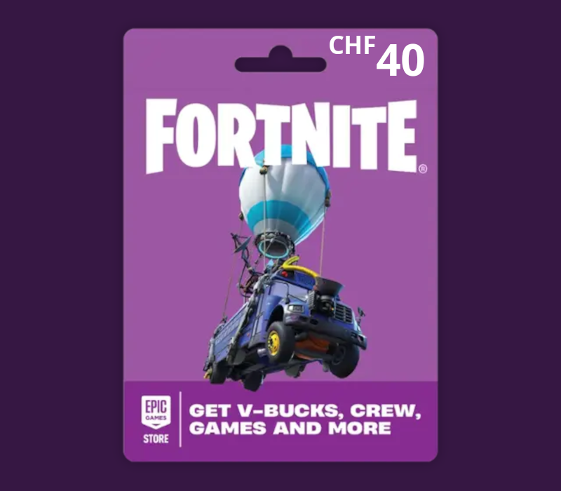 Fortnite CHF 40 PC Epic Games Gift Card CH