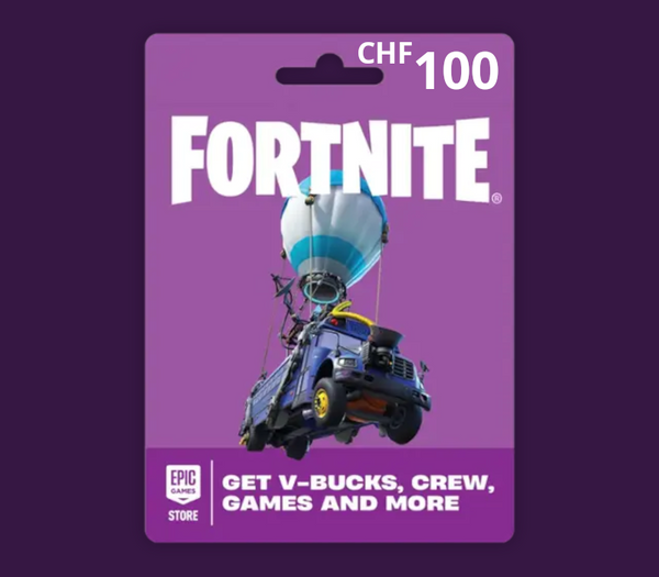 Fortnite CHF 100 PC Epic Games Gift Card CH