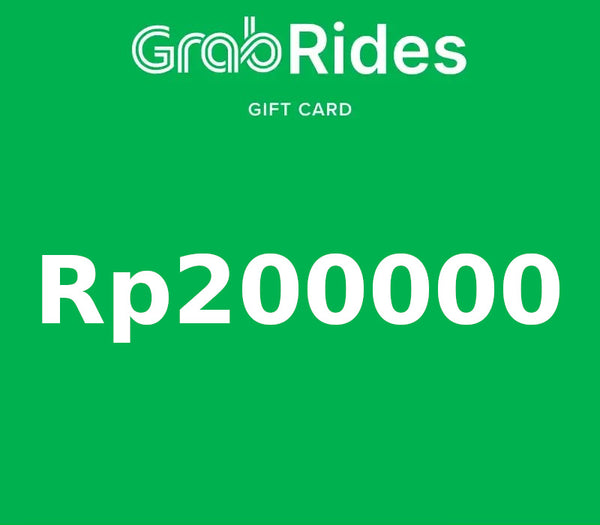 Grab Rides IDR 200000 Gift Card ID