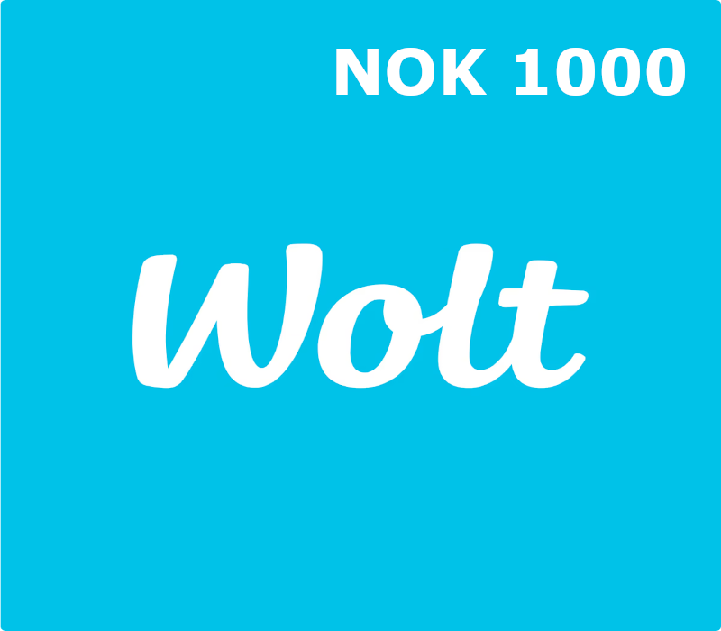 Wolt NOK 1000 Gift Card NO