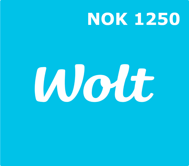 Wolt NOK 1250 Gift Card NO