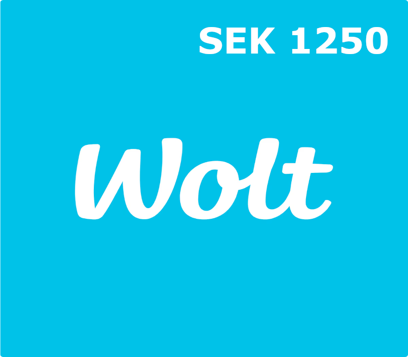 Wolt SEK 1250 Gift Card SE