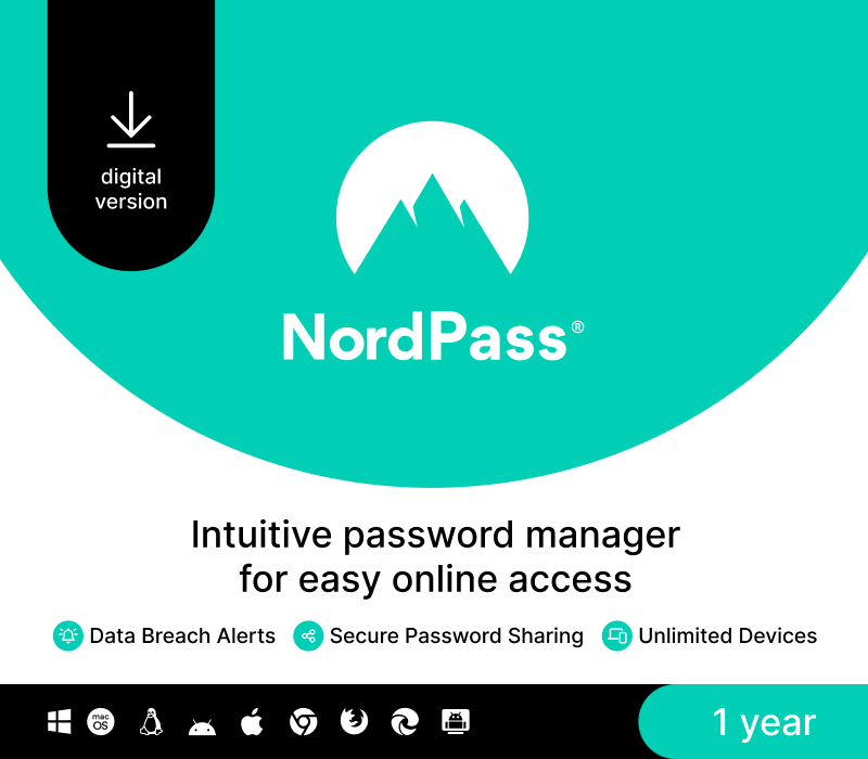 NordPass Premium AU Key (1 Year / Unlimited Devices)