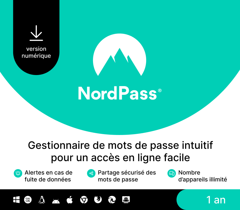 NordPass Premium FR Key (1 Year / Unlimited Devices)