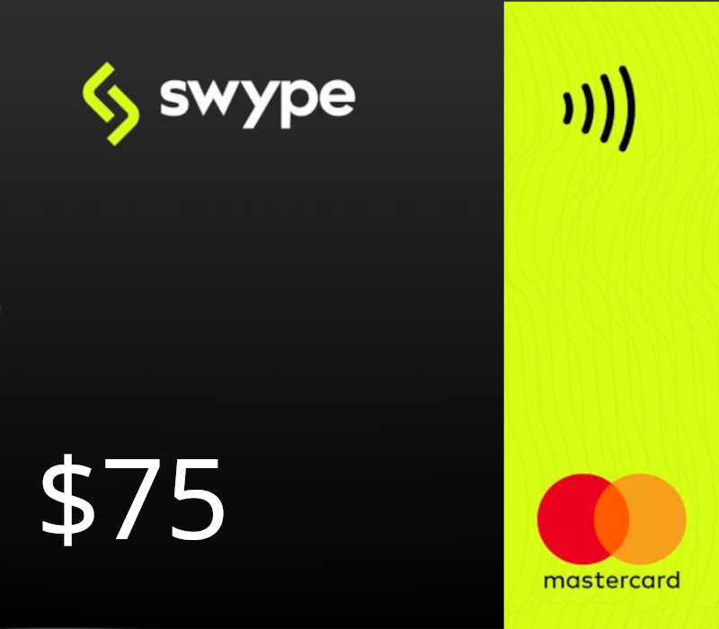 Swype Mastercard USD 75 Gift Card