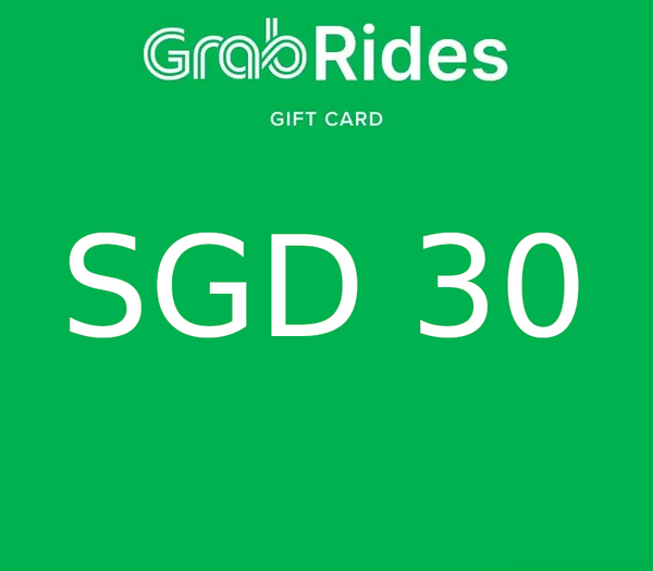 Grab Rides SGD 30 Gift Card SG