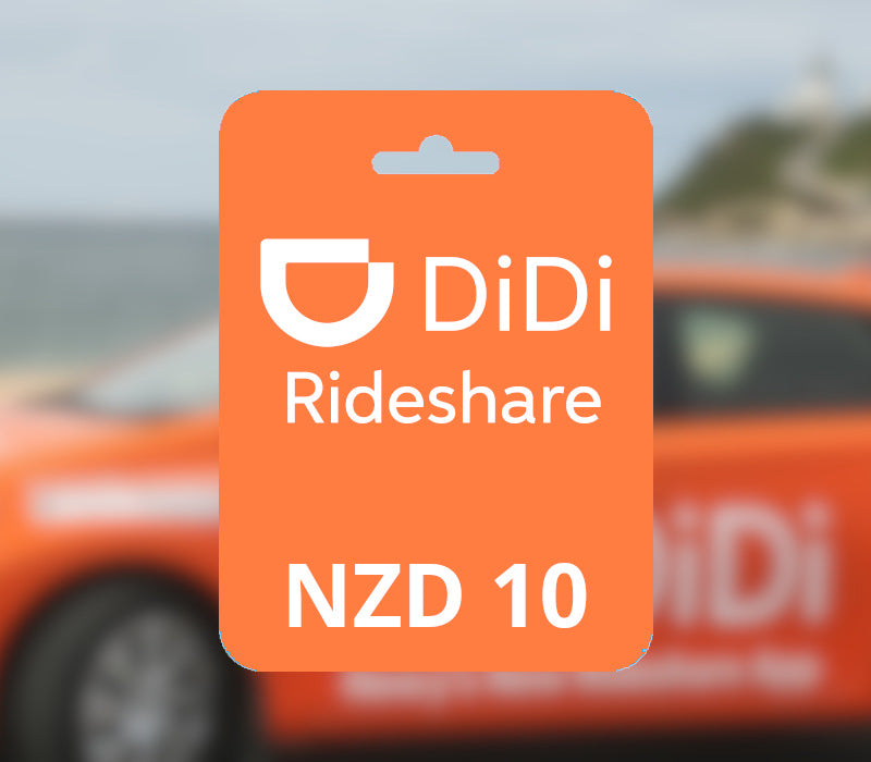Didi Rideshare NZD 10 Gift Card NZ