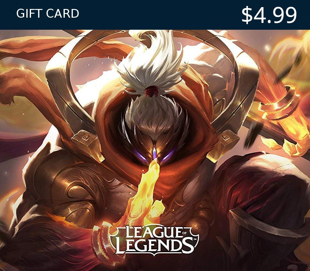 League of Legends USD 4.99 Prepaid RP Card