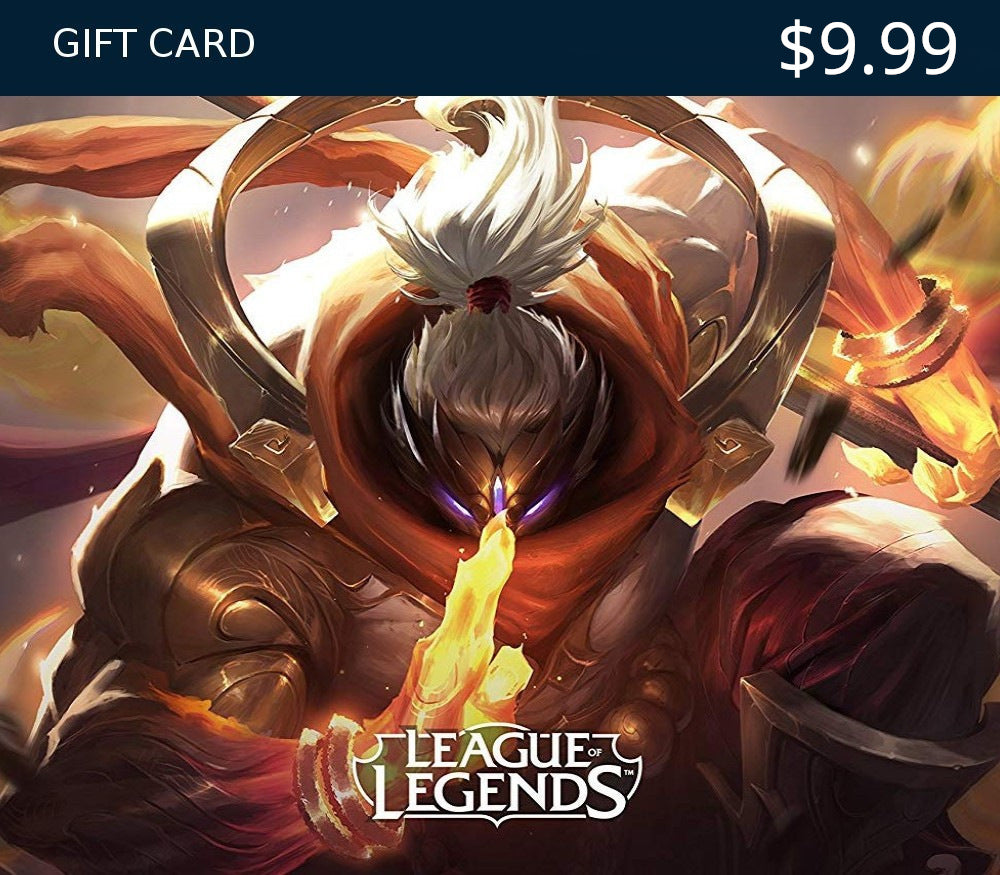 League of Legends USD 9.99 Prepaid RP Card