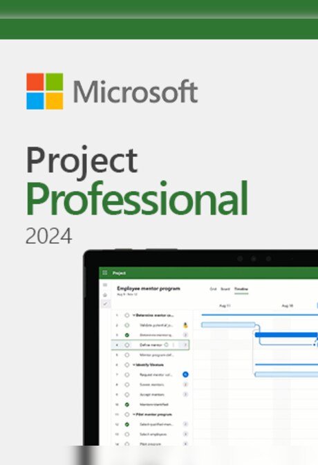 Microsoft Project 2024 | Professional (PC) - Microsoft Key - GLOBAL