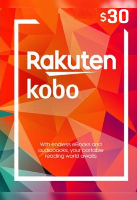 Rakuten Kobo eGift Card 30 USD - Kobo Key - For USD Currency Only