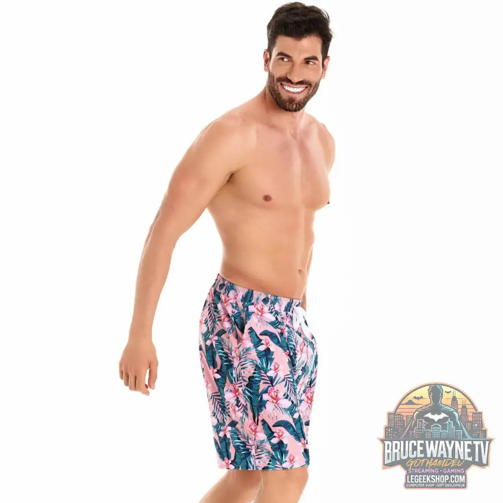 🩳 short de bain homme imprimé floral 🩳 - Legeekshop