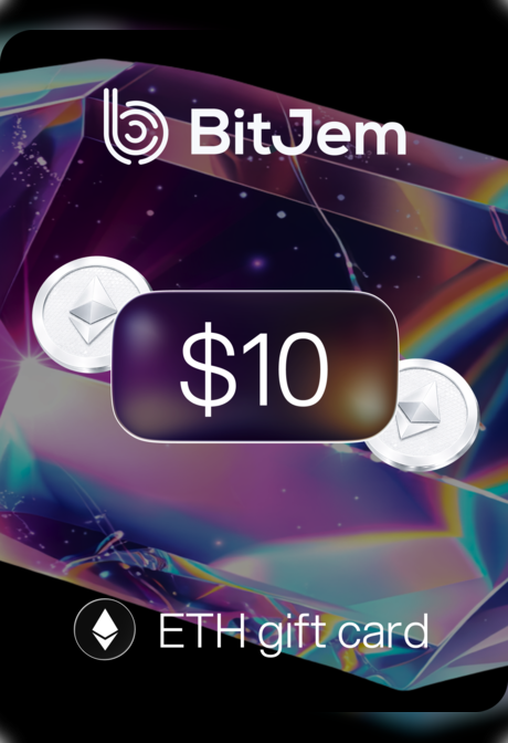 BitJem Crypto Gift Card ETH 10 USD - BitJem Key