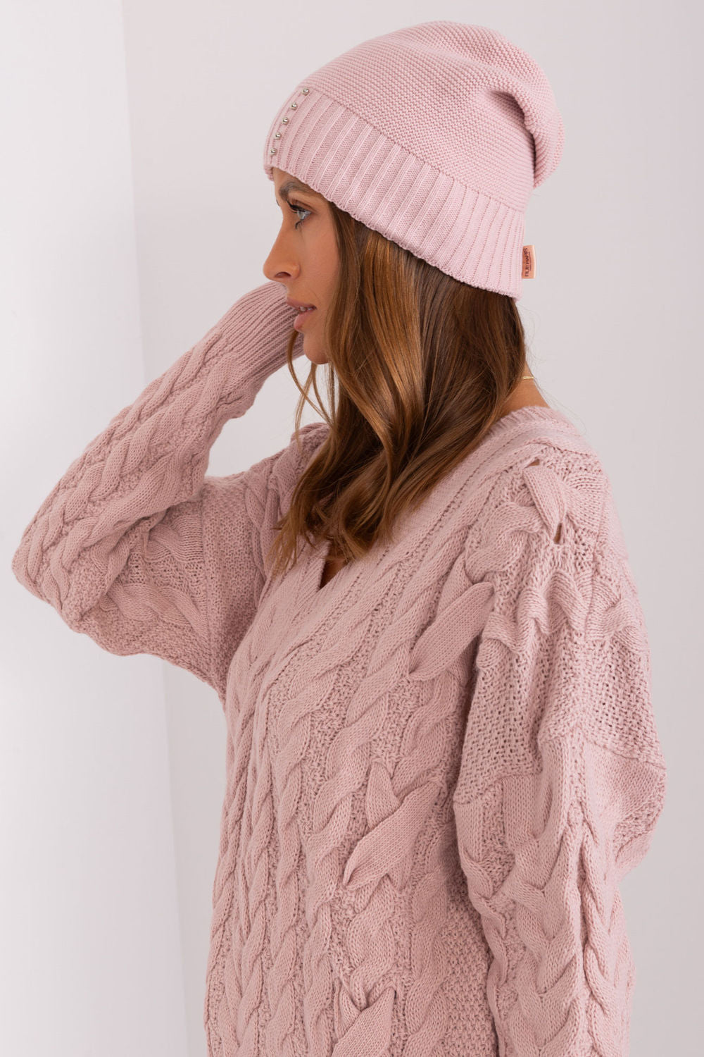 Bonnet femme Rue Paris — rosé