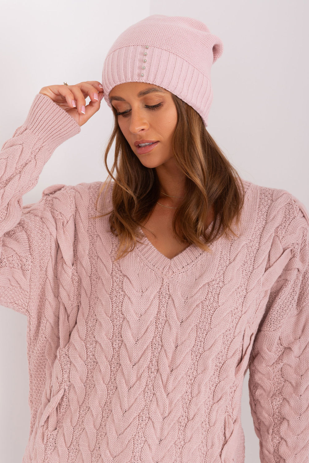 Bonnet femme Rue Paris — rosé