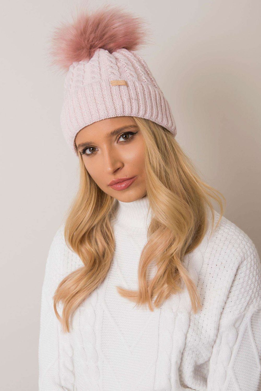 Bonnet femme Rue Paris — rosé