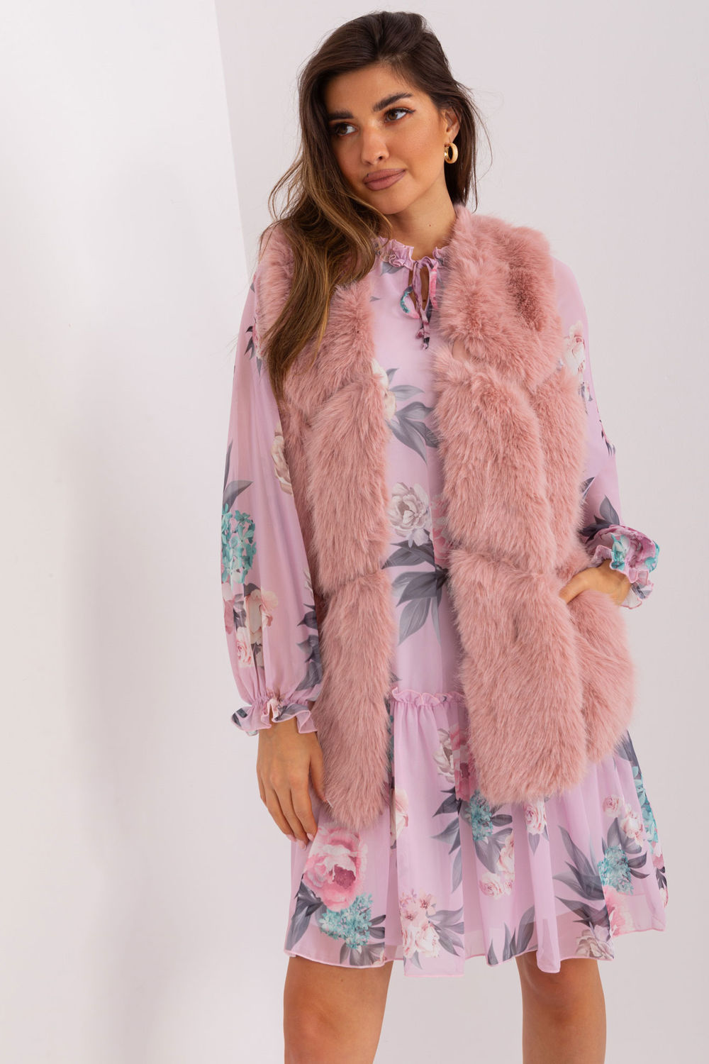 Gilet femme AT — rosé