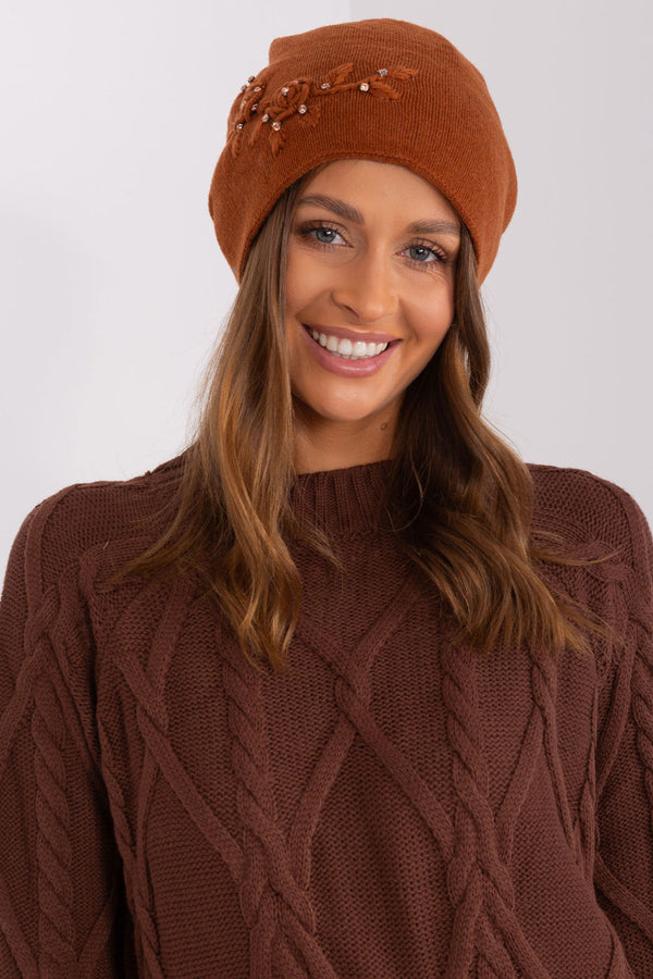 Bonnet femme AT — brun