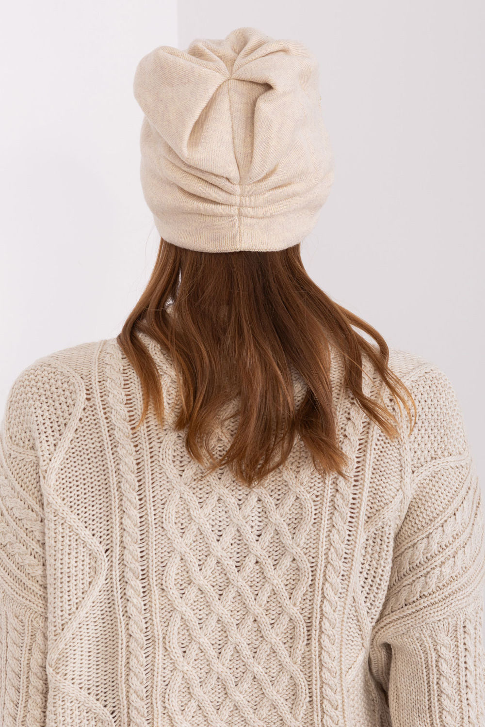 Bonnet femme AT — beige