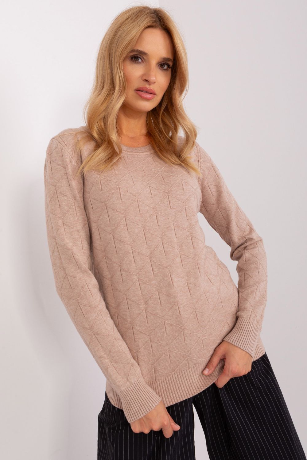 Pull femme AT Chandail Chandail — beige