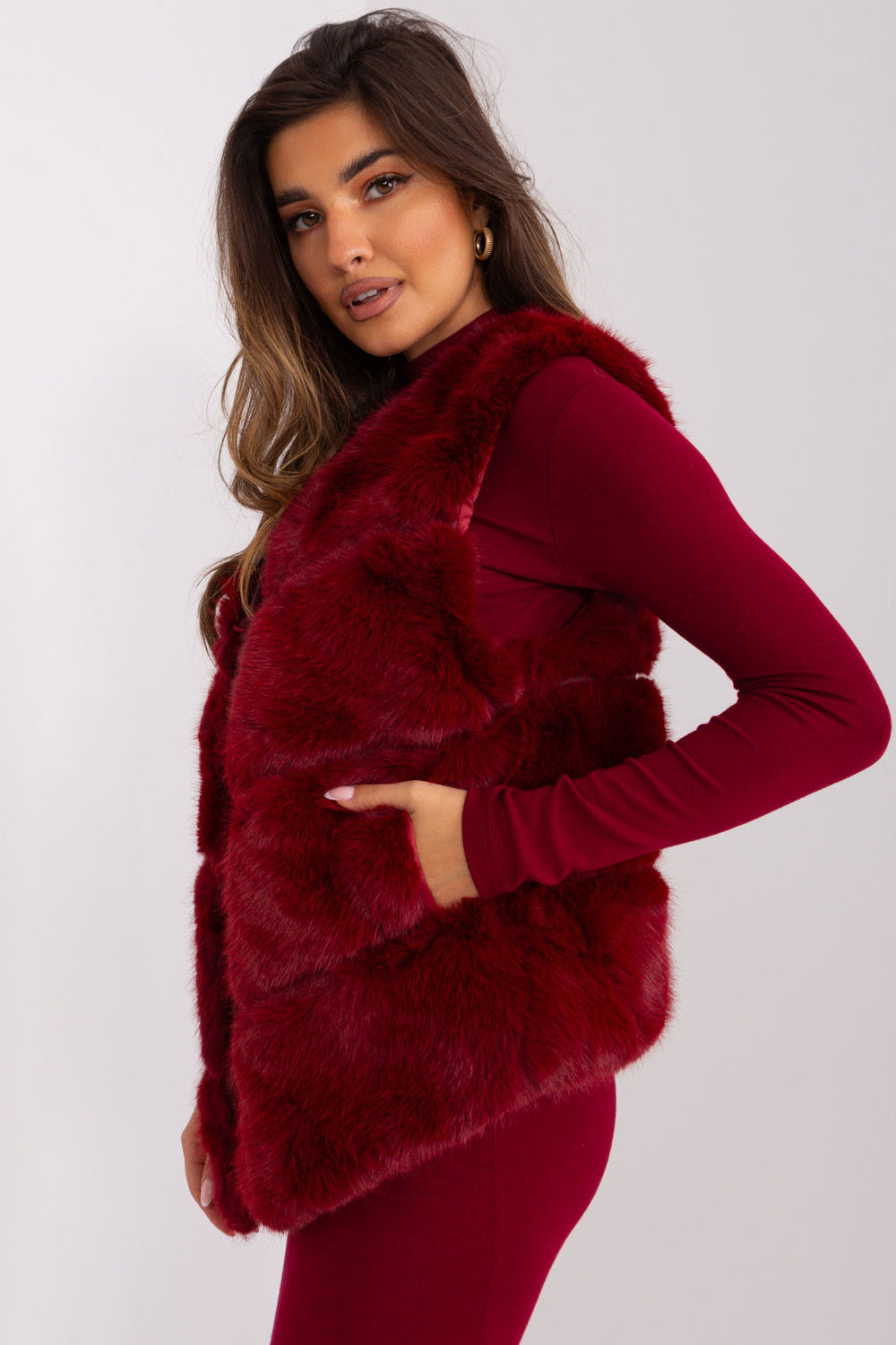 Gilet femme AT — rouge