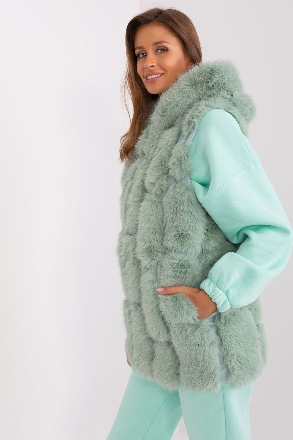 Gilet femme AT — vert