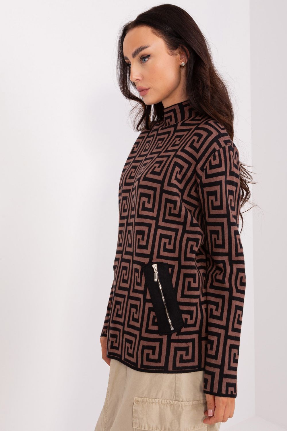 Pull femme AT Chandail Chandail — brun