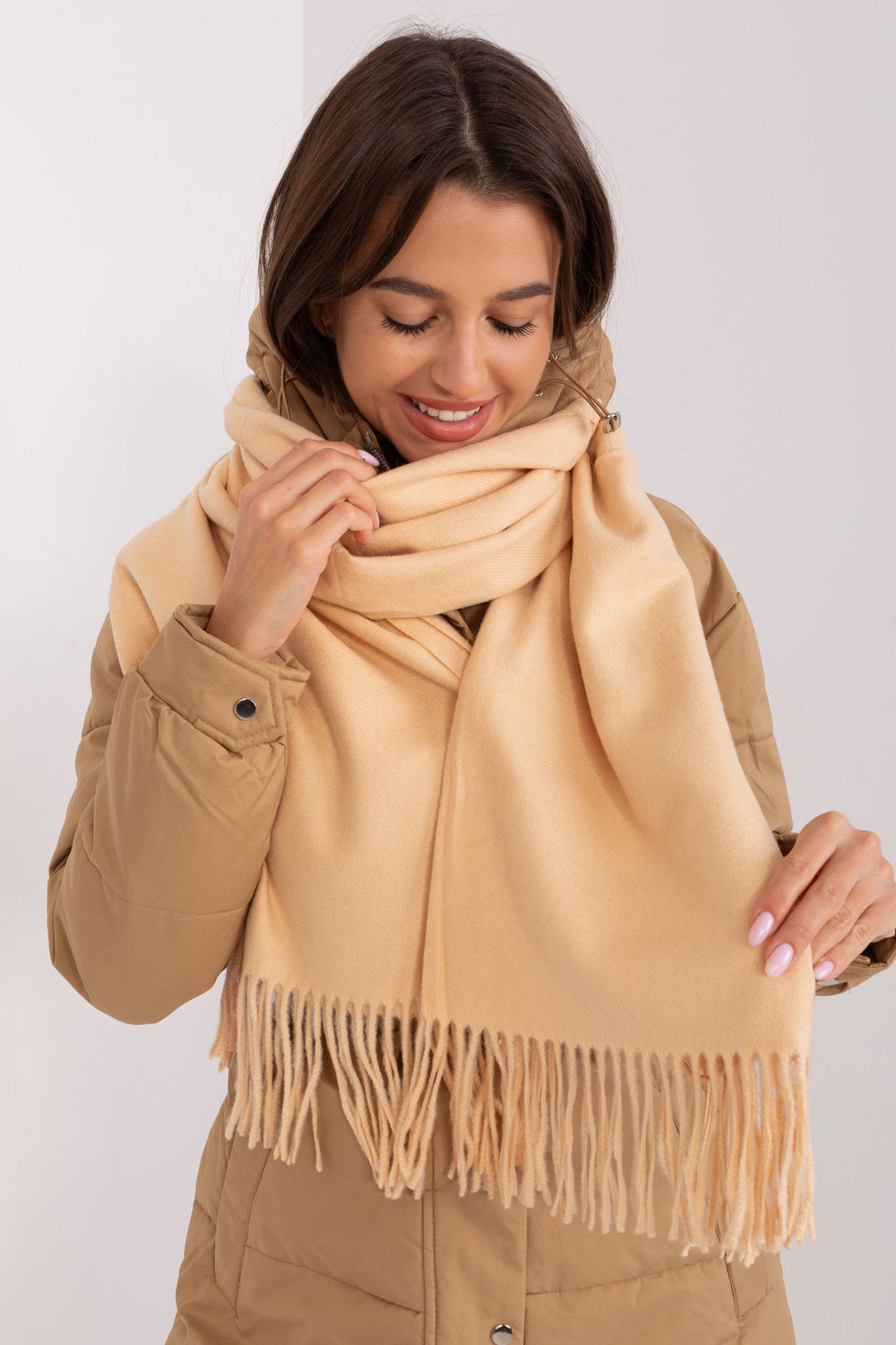 Châle femme AT — beige