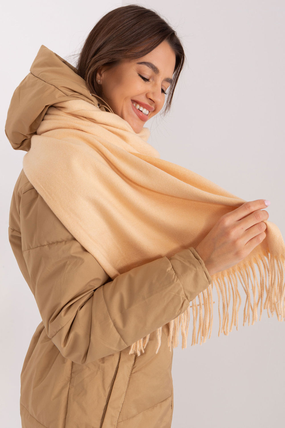 Châle femme AT — beige