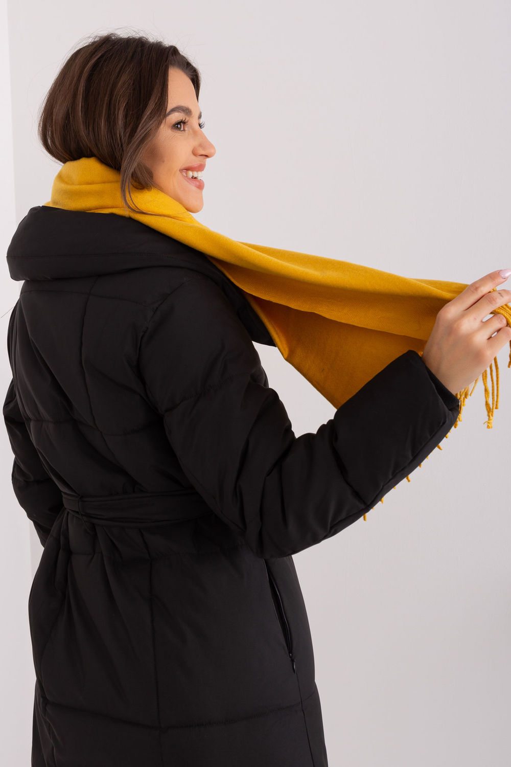 Châle femme AT — jaune