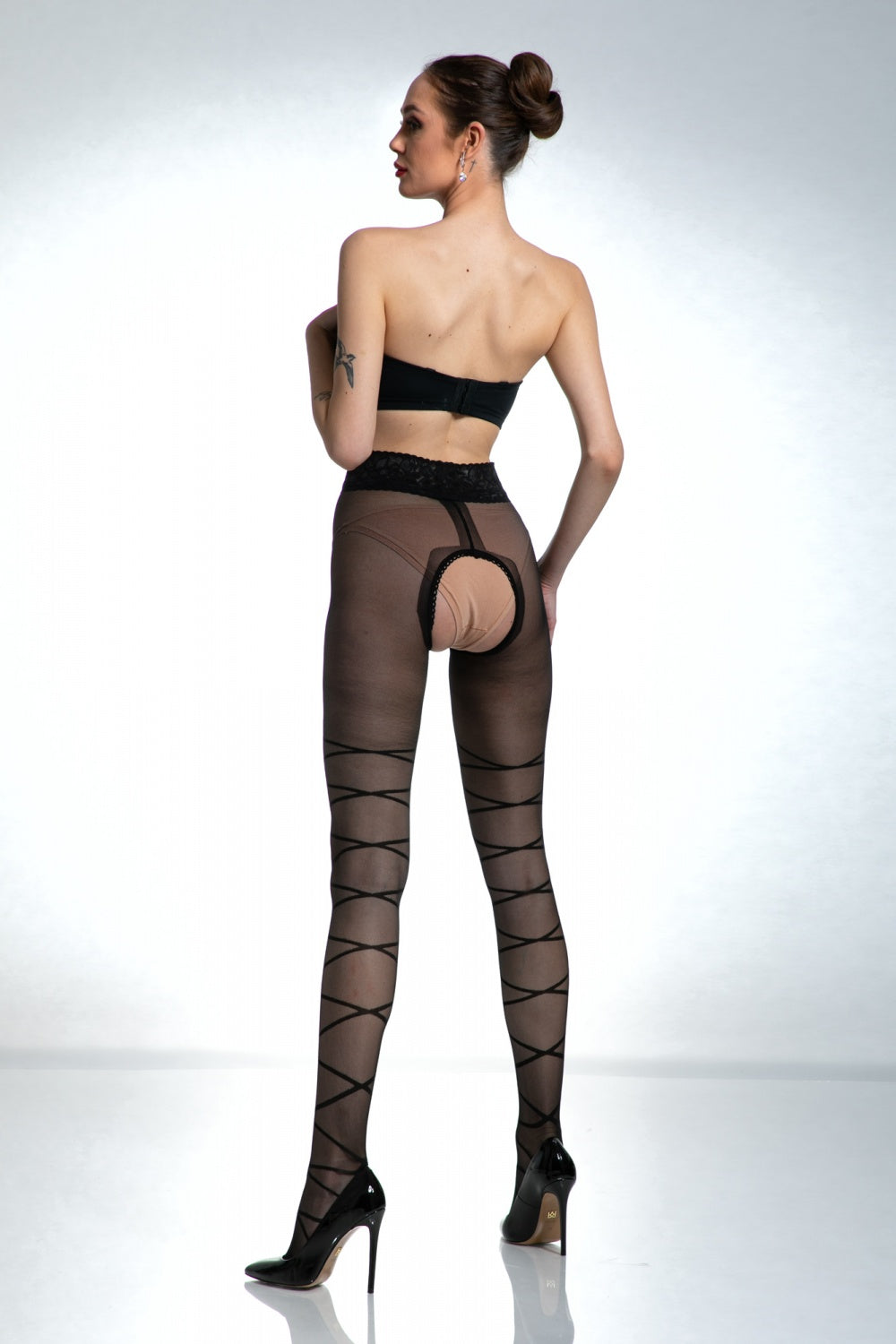 Collant femme Amour — noir