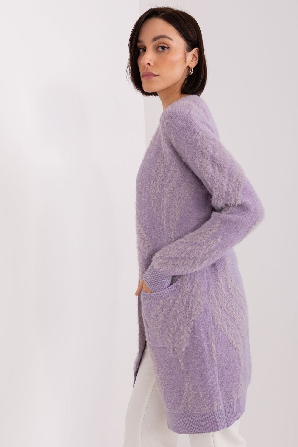 Cardigan femme AT — violet