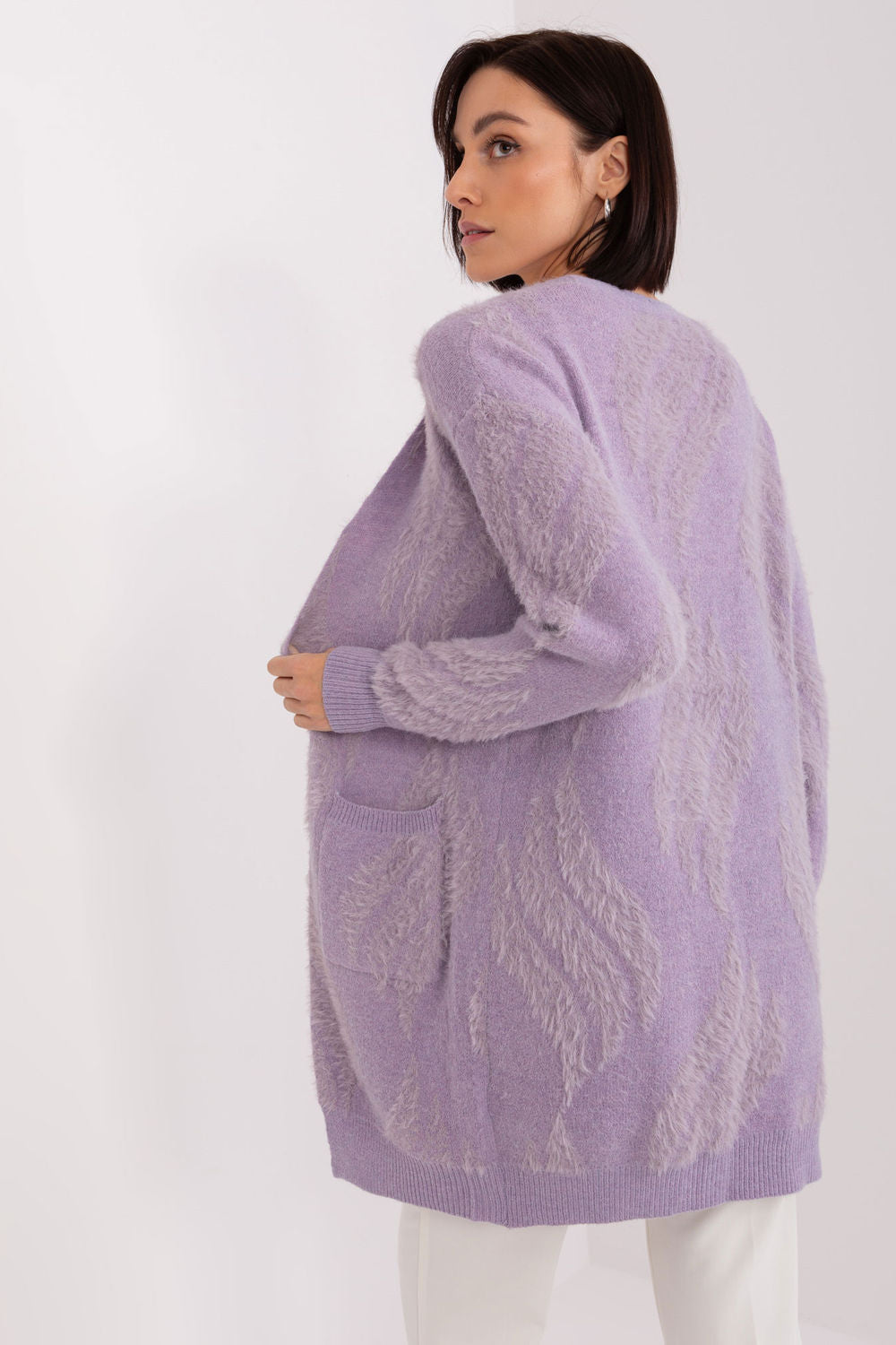Cardigan femme AT — violet