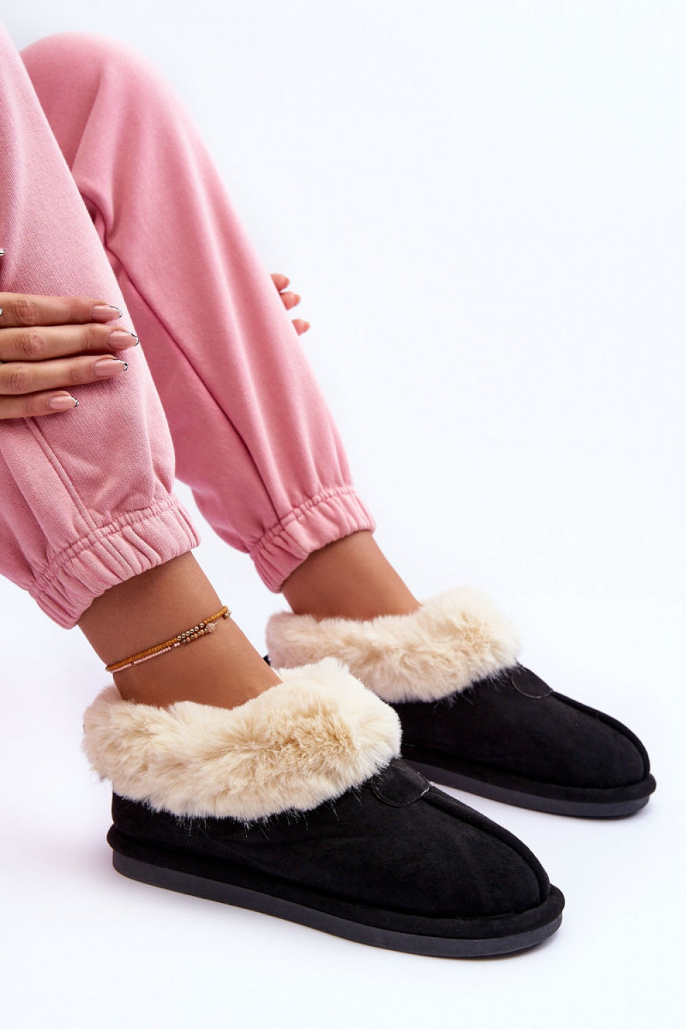 Pantalon femme Step in style Pantoufles Pantoufles — noir