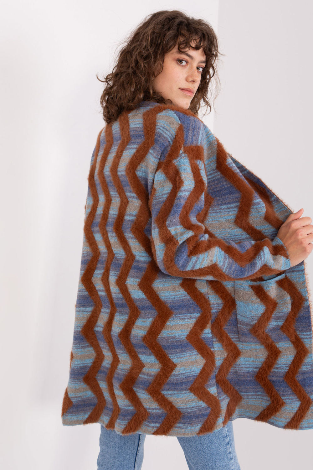Cardigan femme AT — bleu