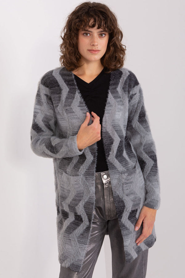 Cardigan femme AT — gris