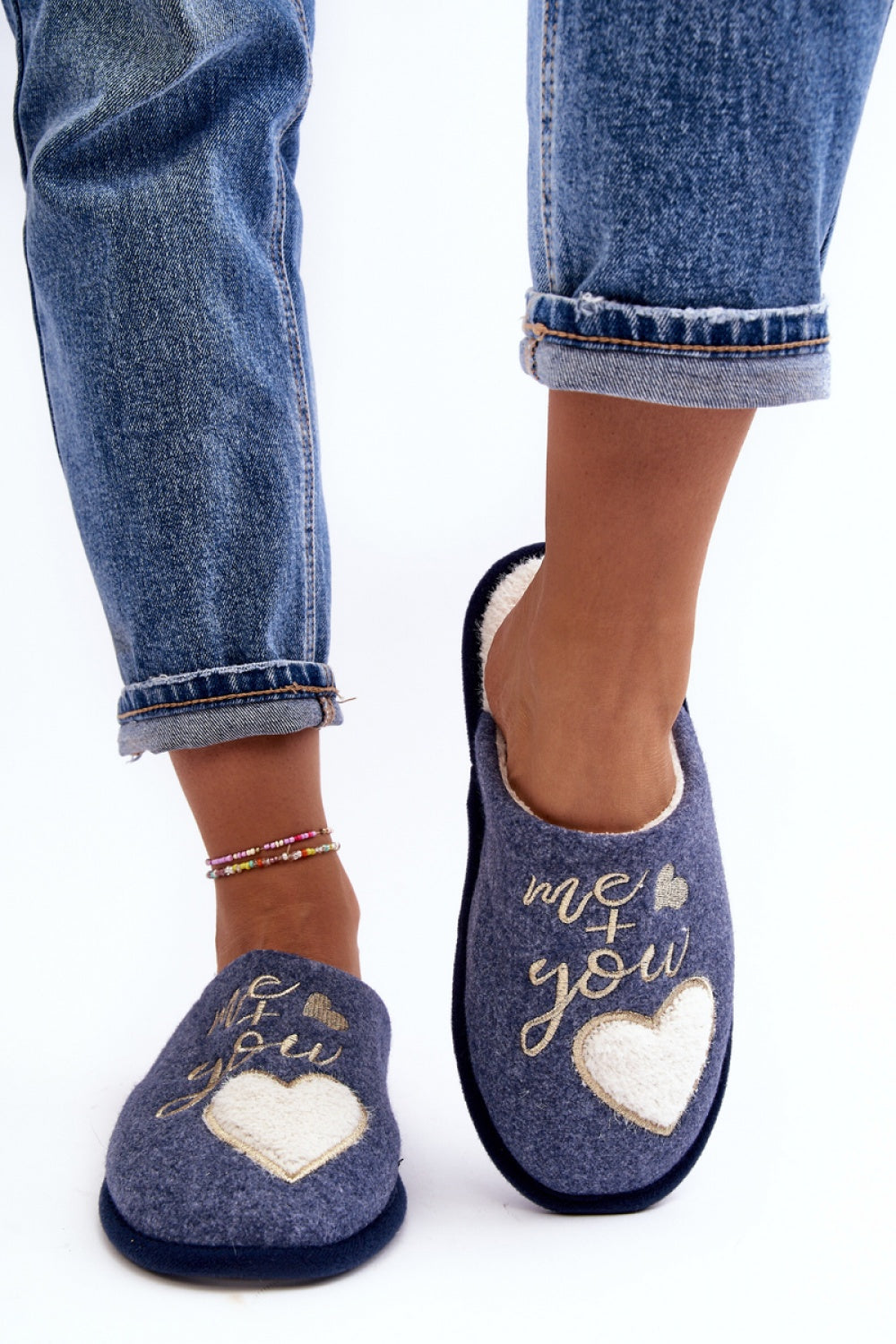 Pantalon femme Step in style Pantoufles Pantoufles — bleu marine