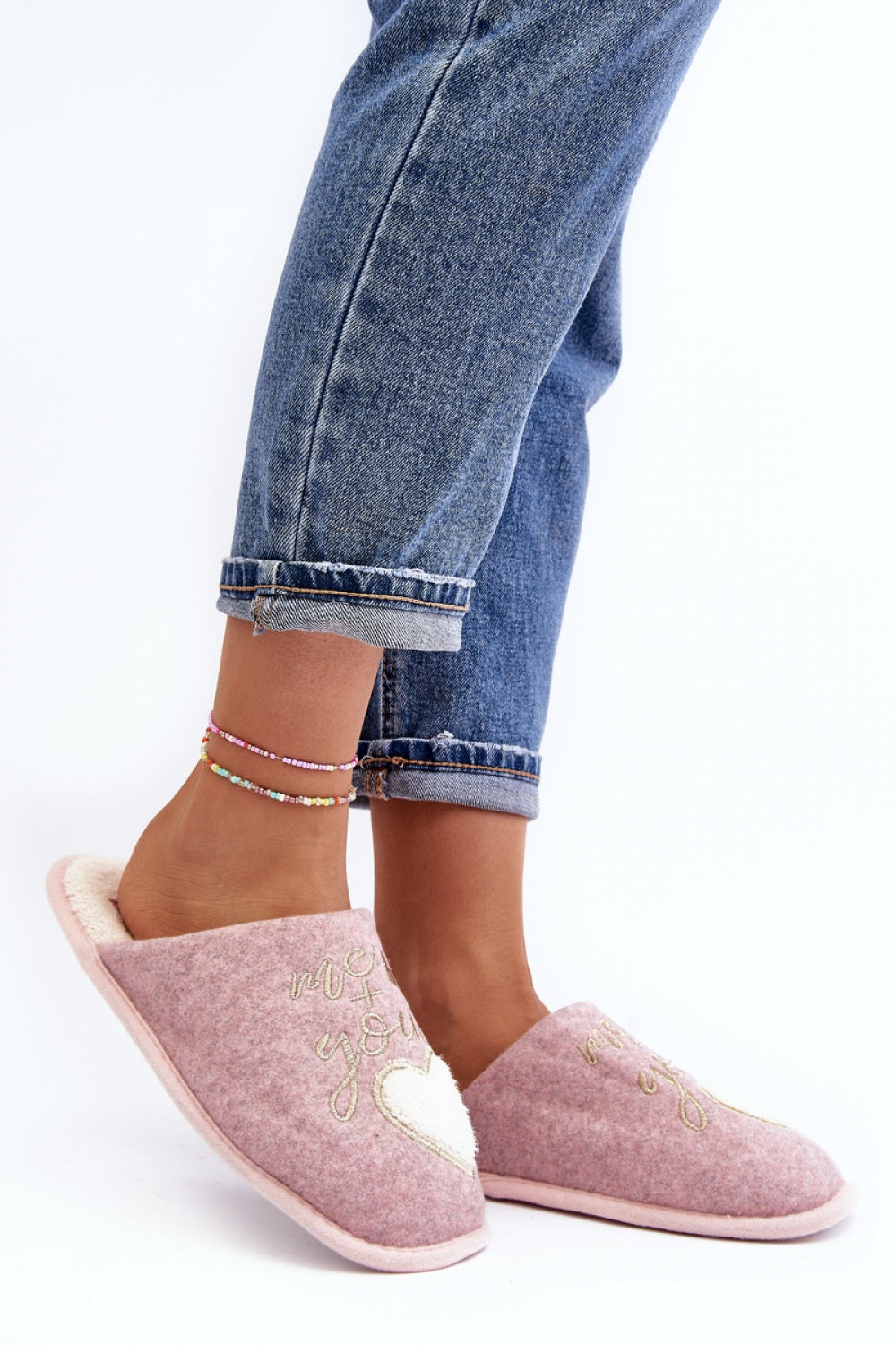 Pantalon femme Step in style Pantoufles Pantoufles — rosé