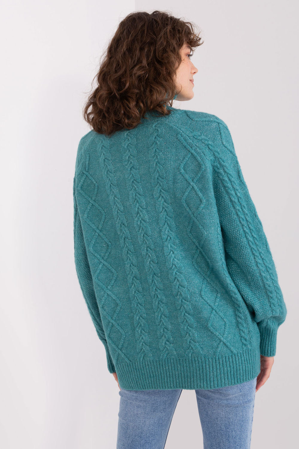 Pull femme AT Col Roulé Col — bleu