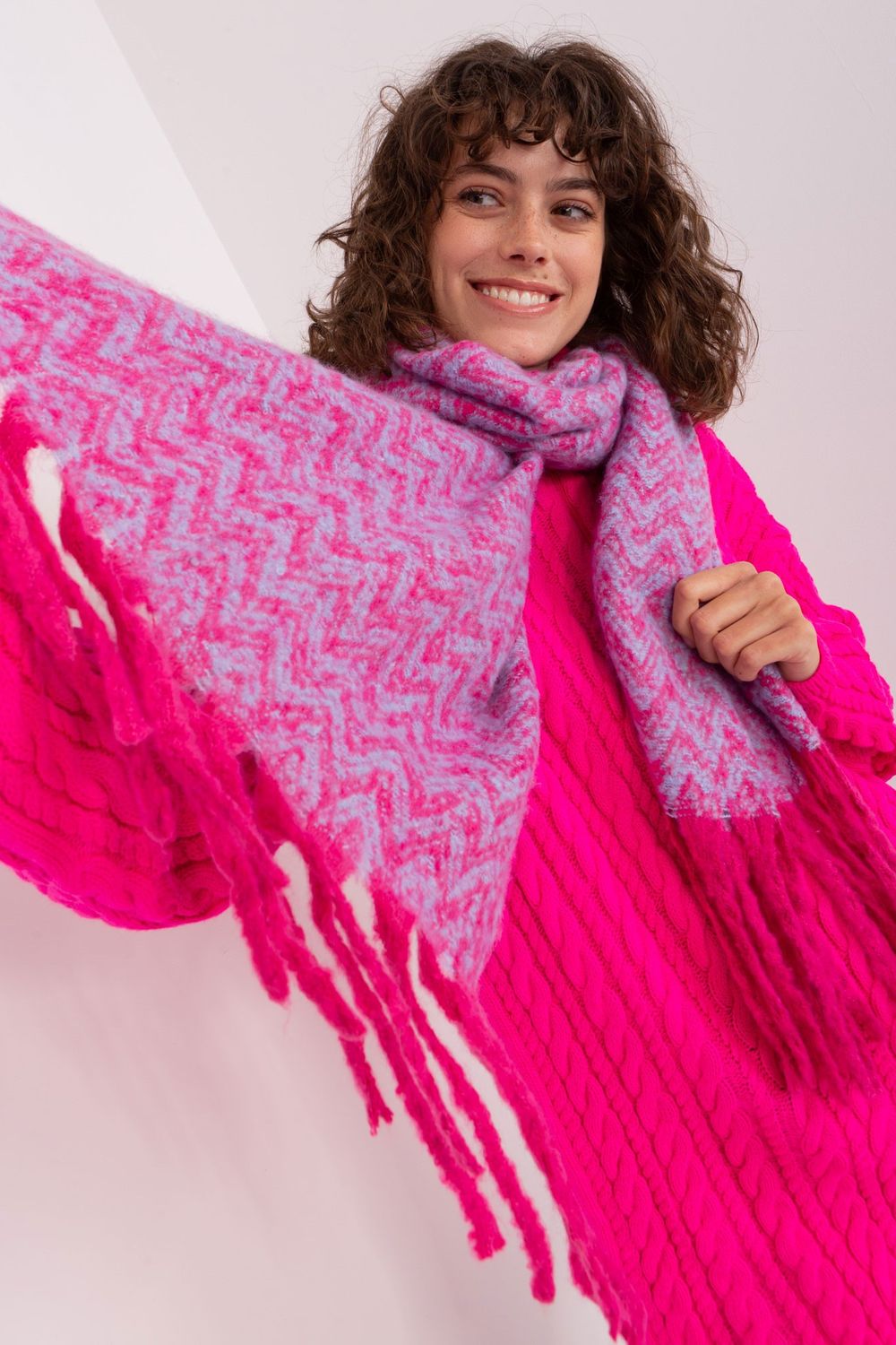 Châle femme AT — rosé
