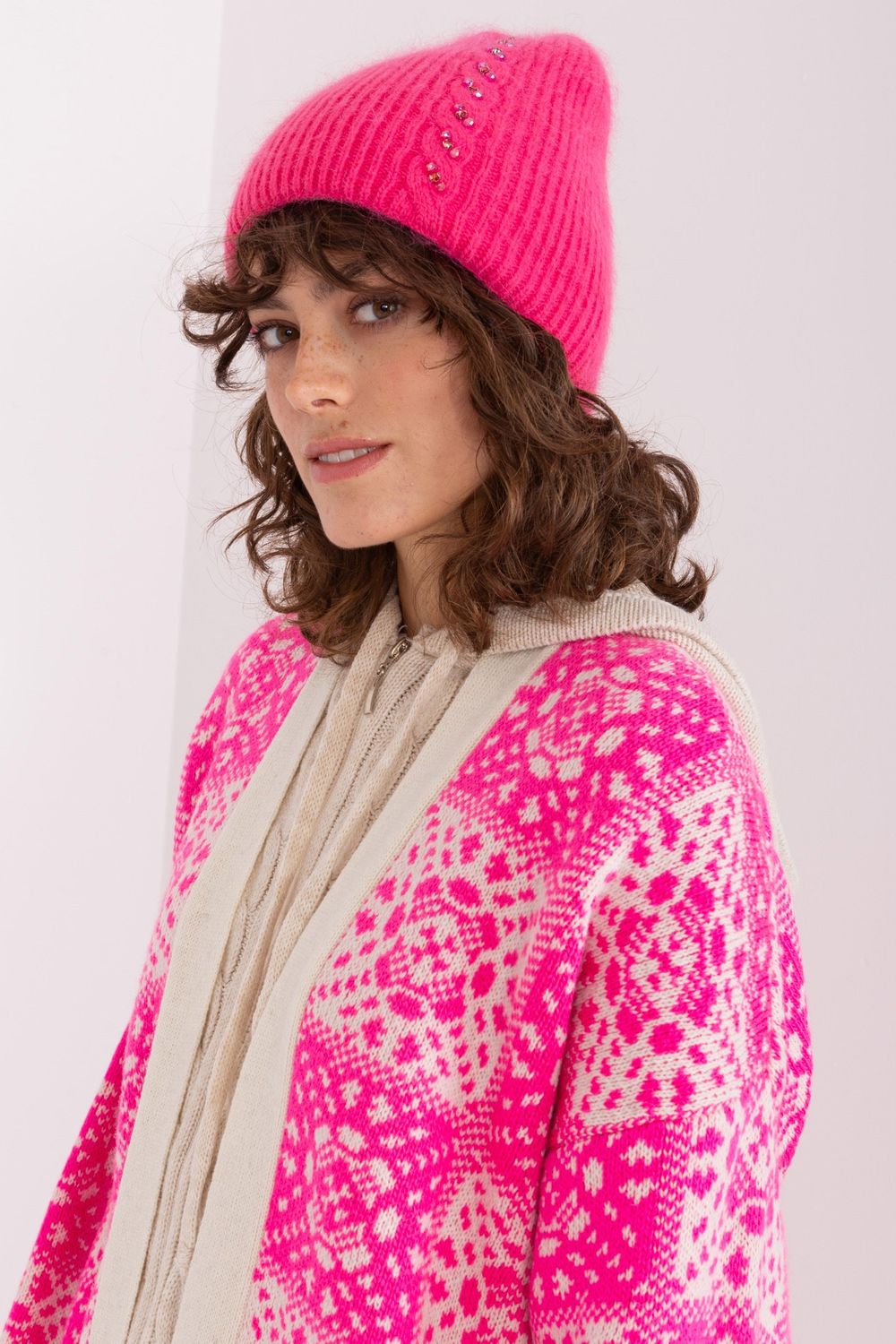 Bonnet femme AT — rosé