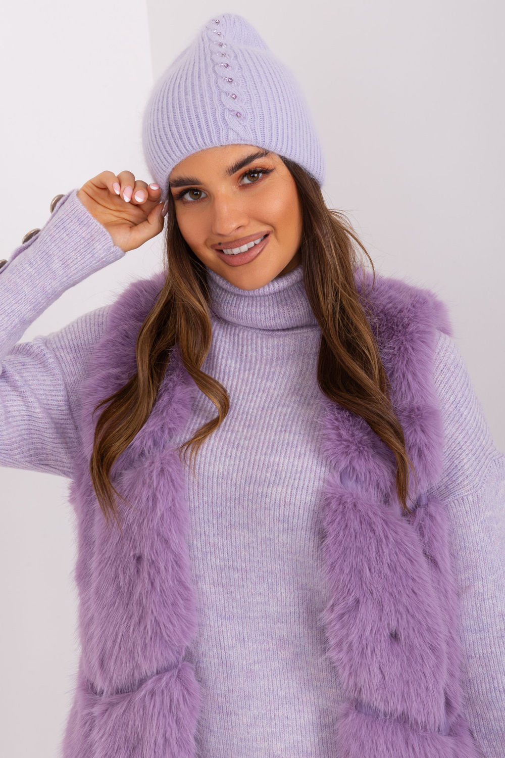 Bonnet femme AT — violet