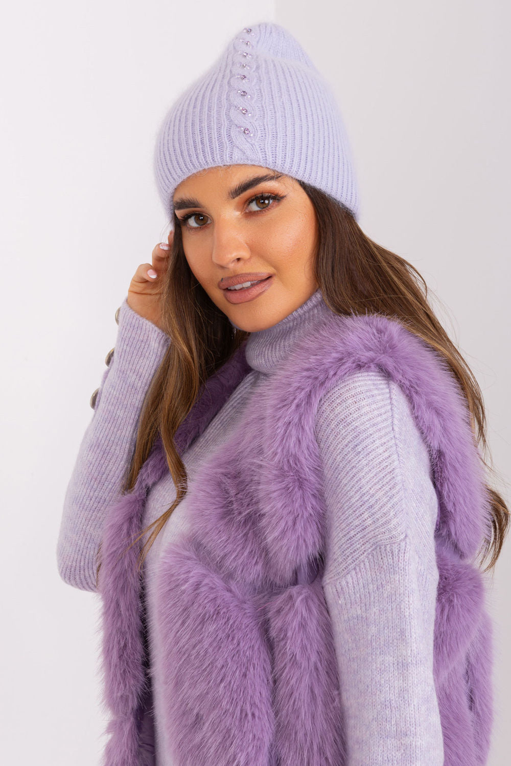 Bonnet femme AT — violet
