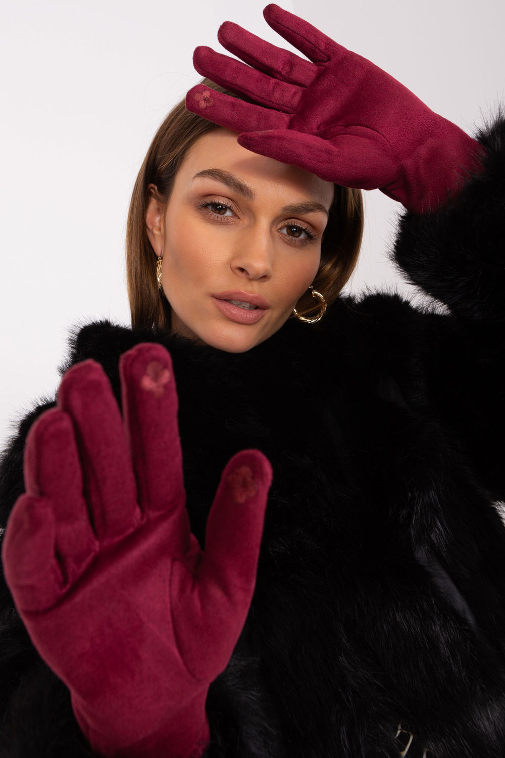 Gants femme AT — rouge