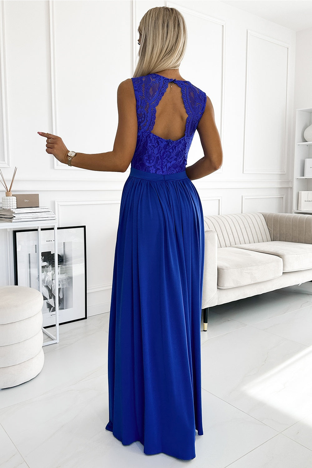 Robe femme Numoco Longue Longue — bleu