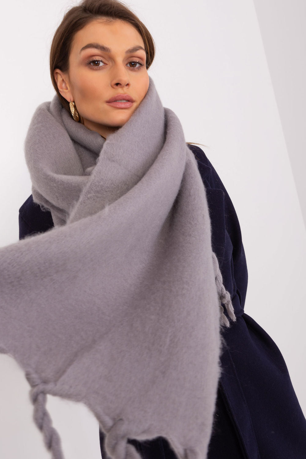 Châle femme AT — gris
