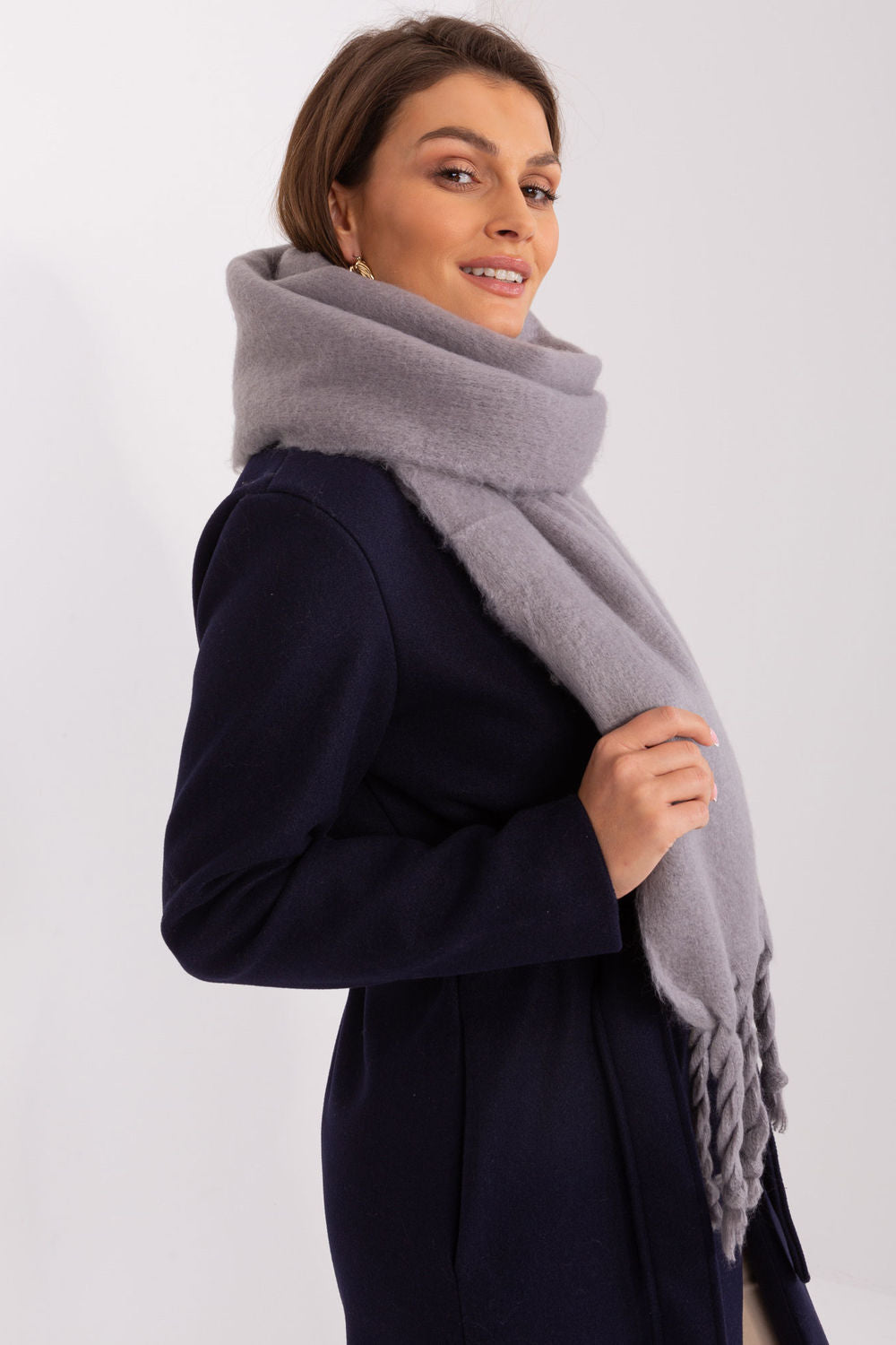 Châle femme AT — gris