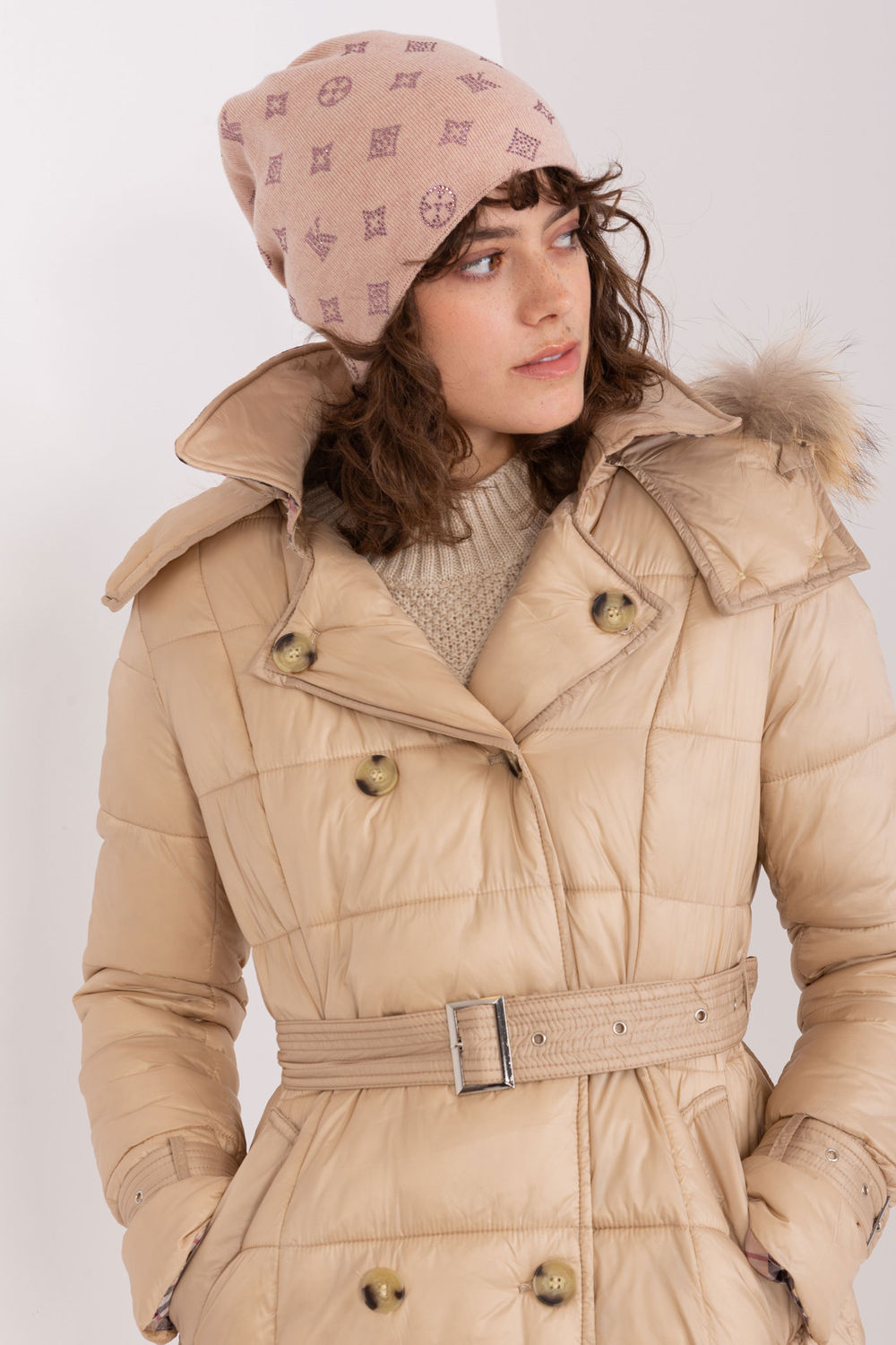 Bonnet femme AT — rosé