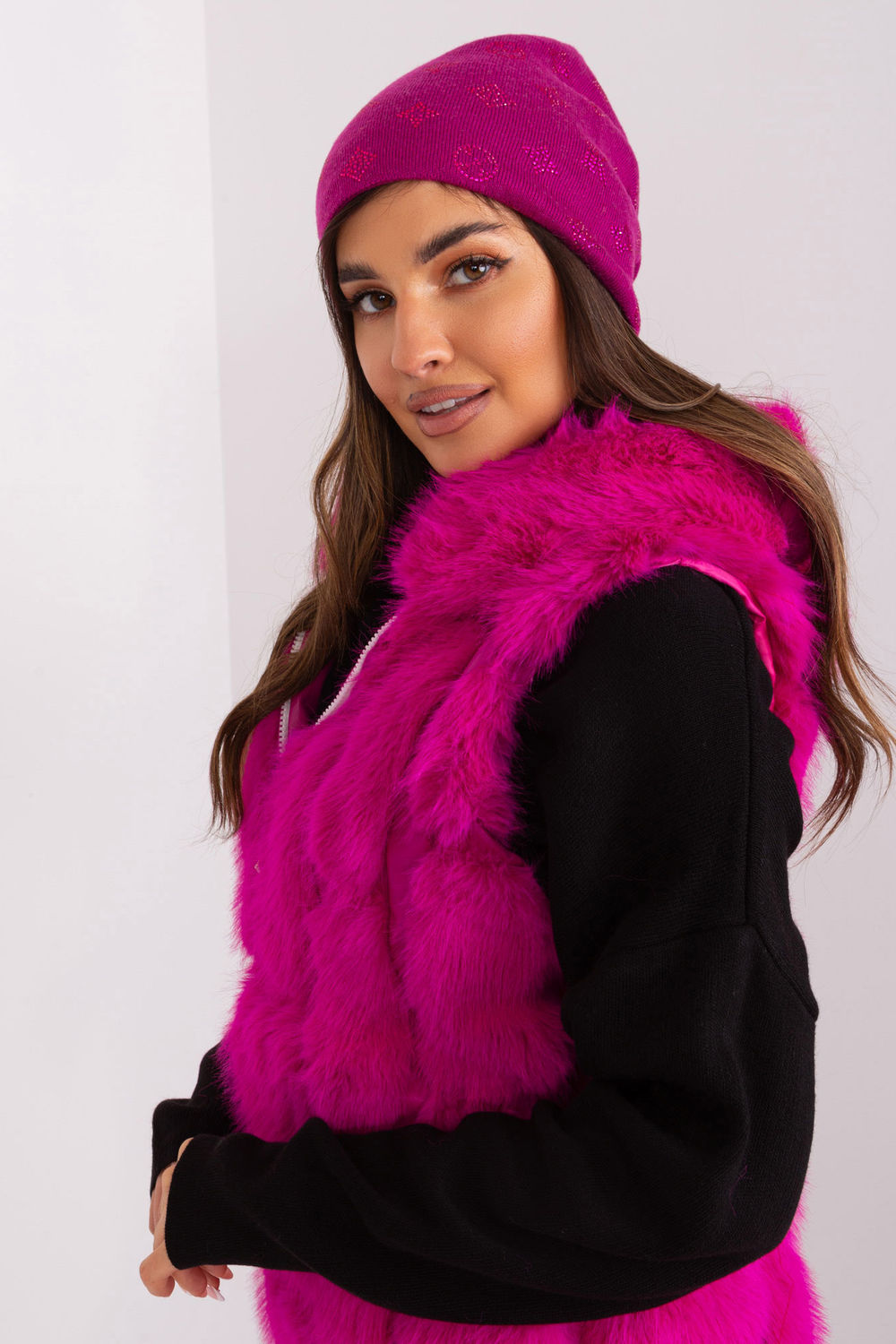 Bonnet femme AT — rosé
