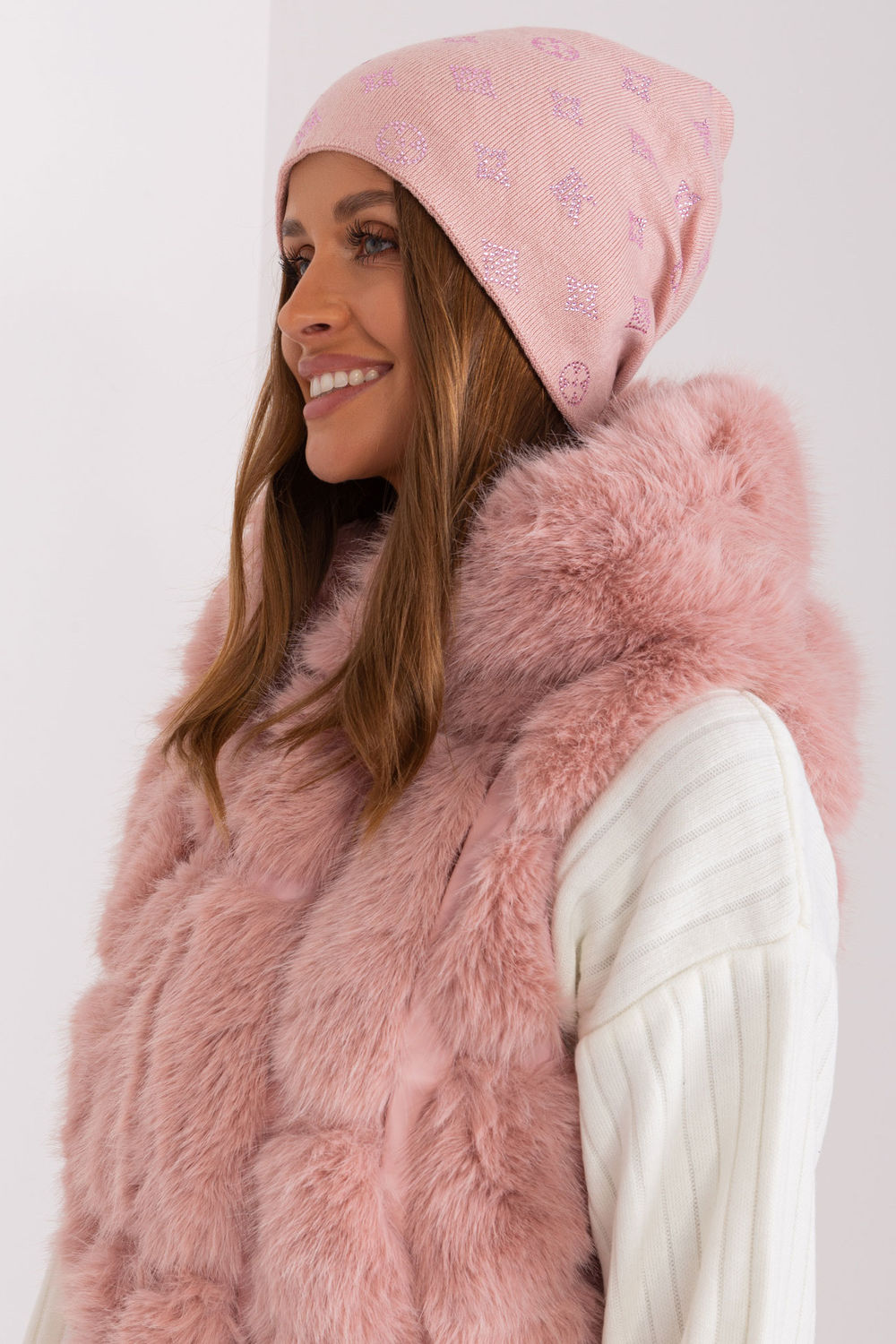 Bonnet femme AT — rosé